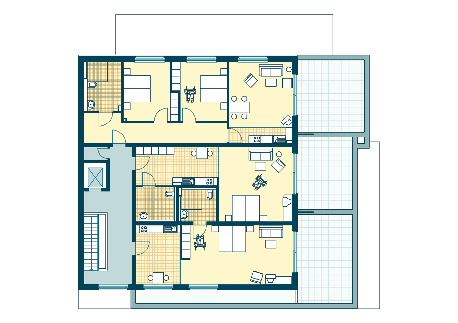 354_353_352_Appartements Grundrisse